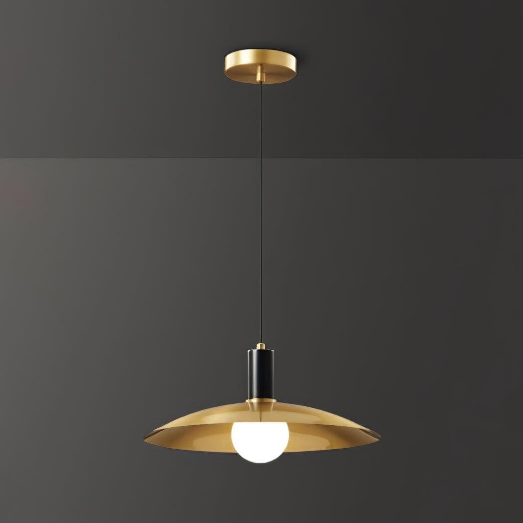 Brass Flared Pendant Lamp M469