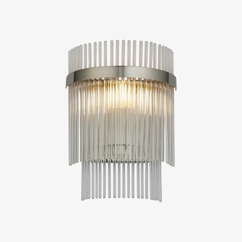 RibGlow Minimalist Glass Rod Wall Light - Elegant Accent Sconce for Home T867