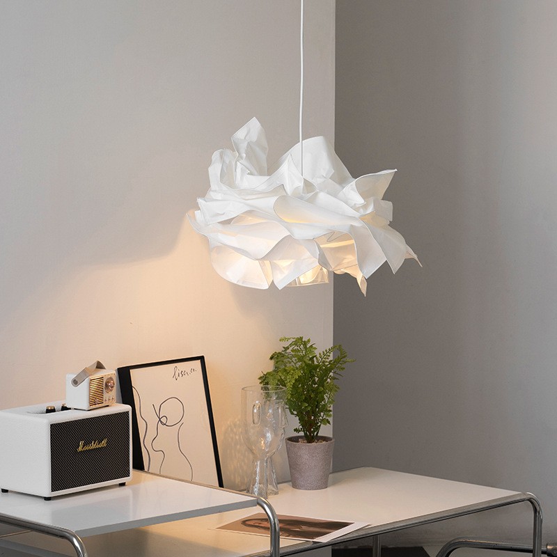 Cloud Shape Pendant Light Minimal Paper - Bedroom Ambient Lighting S137