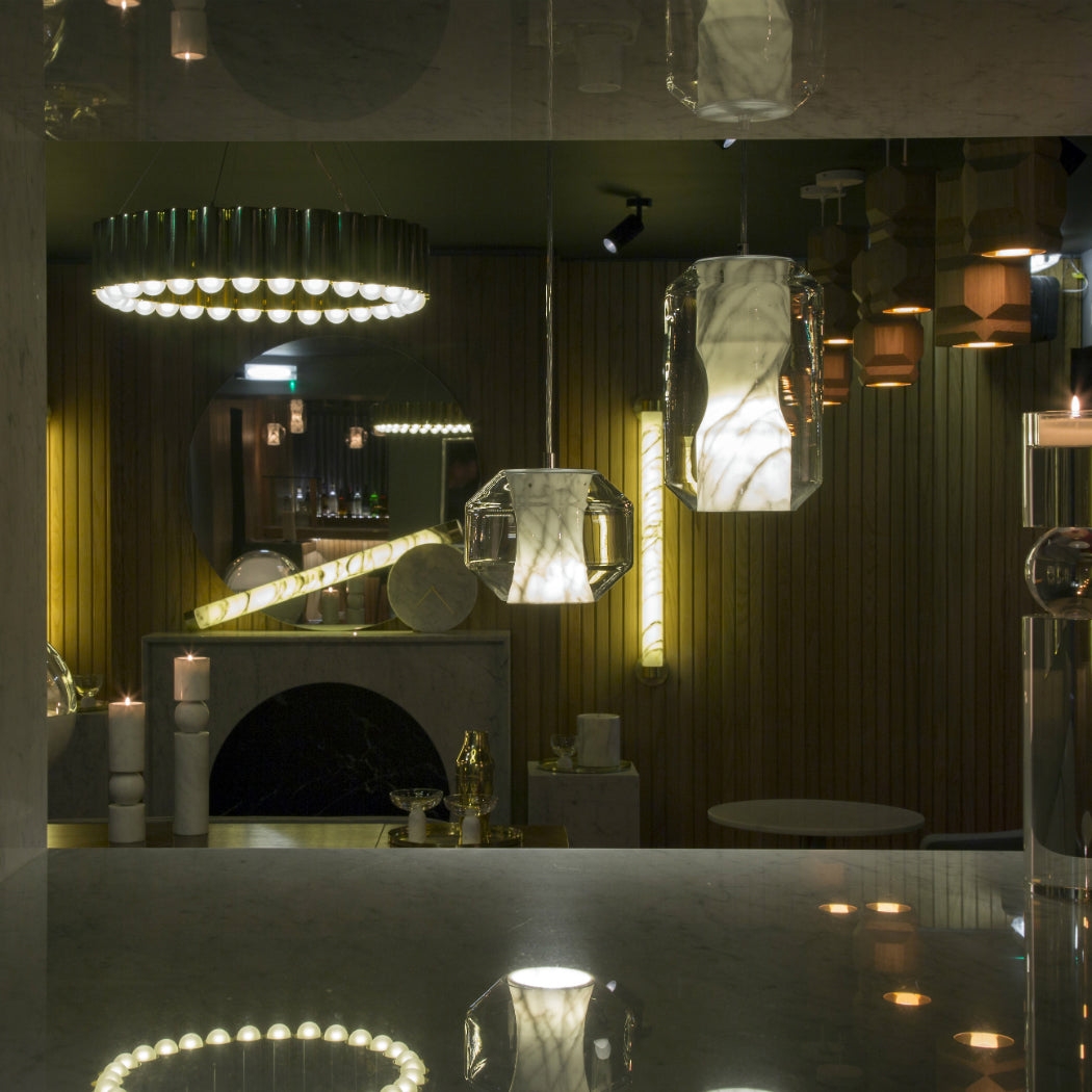 Glass Alabaster Pendant Lamp T1668