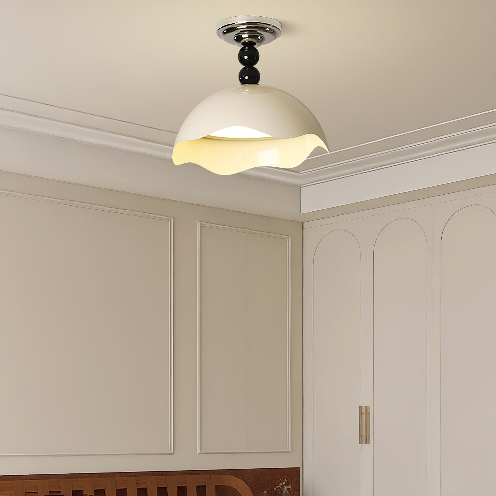 Modern Wave Crest Metal Ceiling Lamp M484