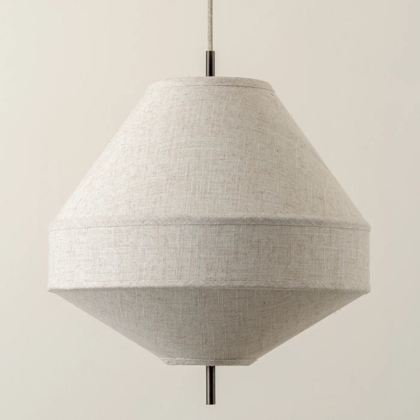 Zalen Layered Pendant Light - Vintage Metal Linen for Living Room T651