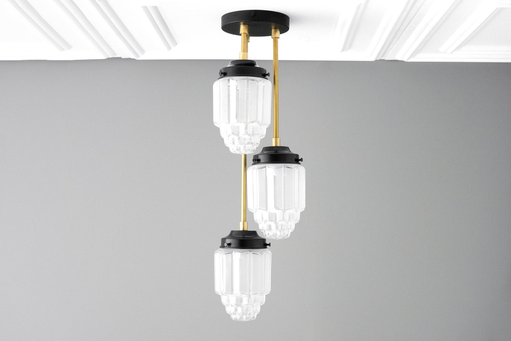 Tierlux Glass Pendant Light - Art Deco Globe Design T347