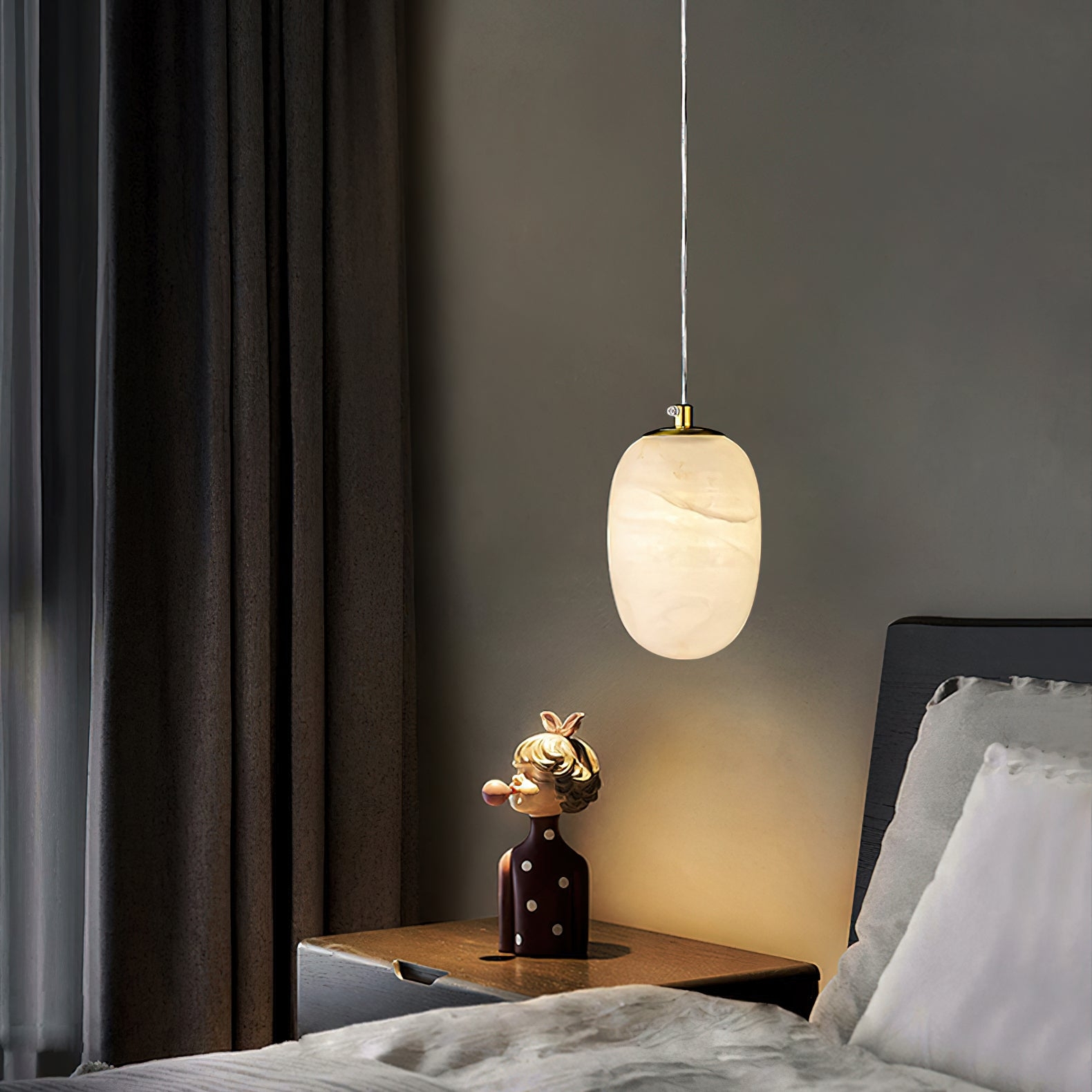 Alabaster Bedside Pendant Light T1647