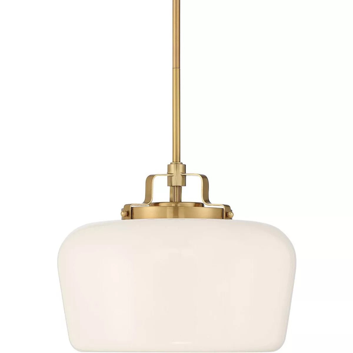 Lirra Opal Glass Pendant Light - Modern Adjustable Metal Drop for Kitchen and Dining T774