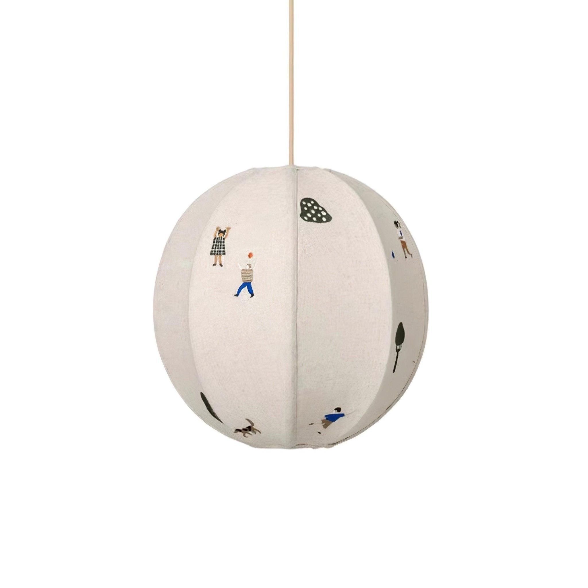 Park Embroidered Textile Pendant Lamp M337