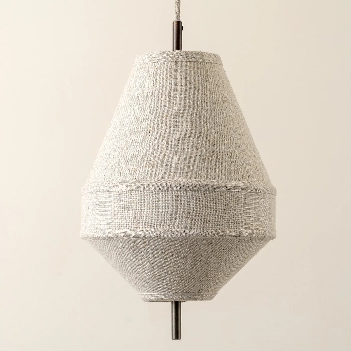 Zalen Layered Pendant Light - Vintage Metal Linen for Living Room T651