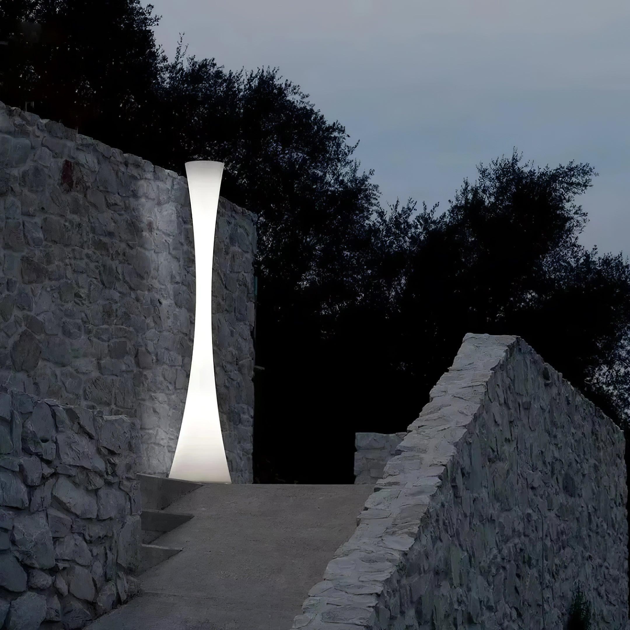 Romantic Simple White Column Floor Lamp G06