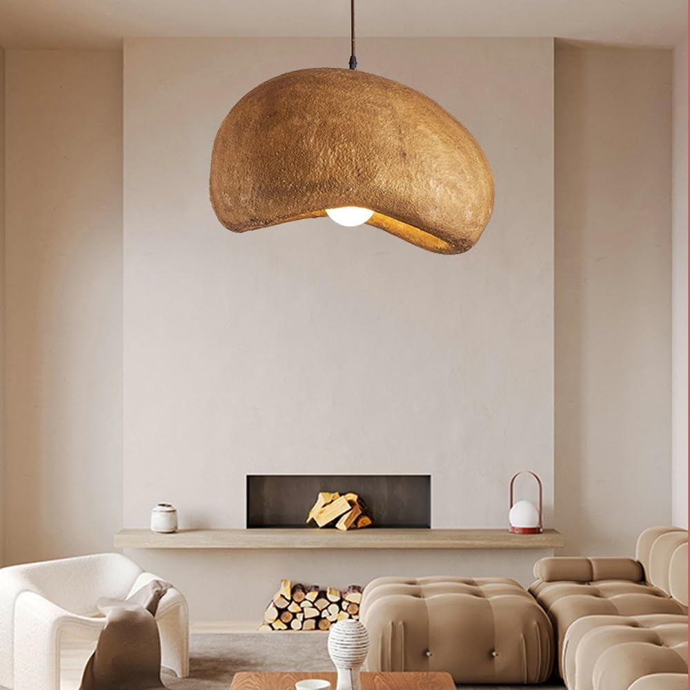 Wabi-Sabi Coffee Cloud Japandi Resin Pendant Light T2048