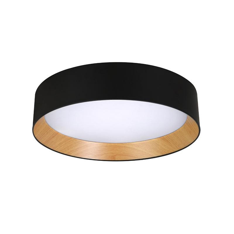 Japanese Minimalist Creative Wood Grain Round LED Ceiling Lamp M321