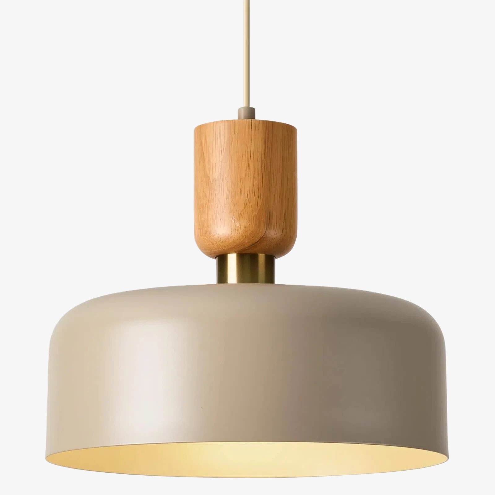 Orbulis Natural Wood Grain Pendant Light – Modern Minimalist Circular Light T594