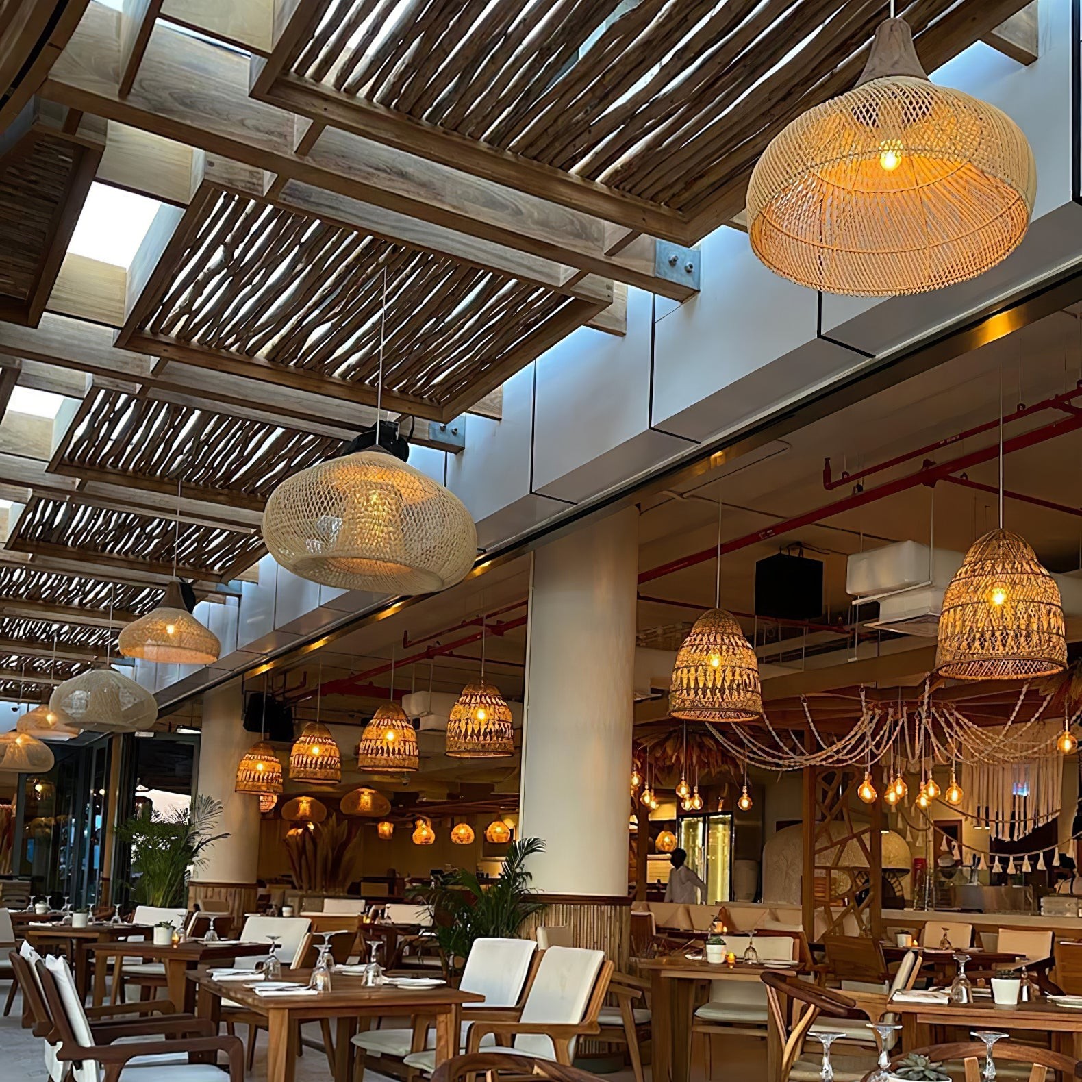Harp Braided Rattan Pendant Lamp T048