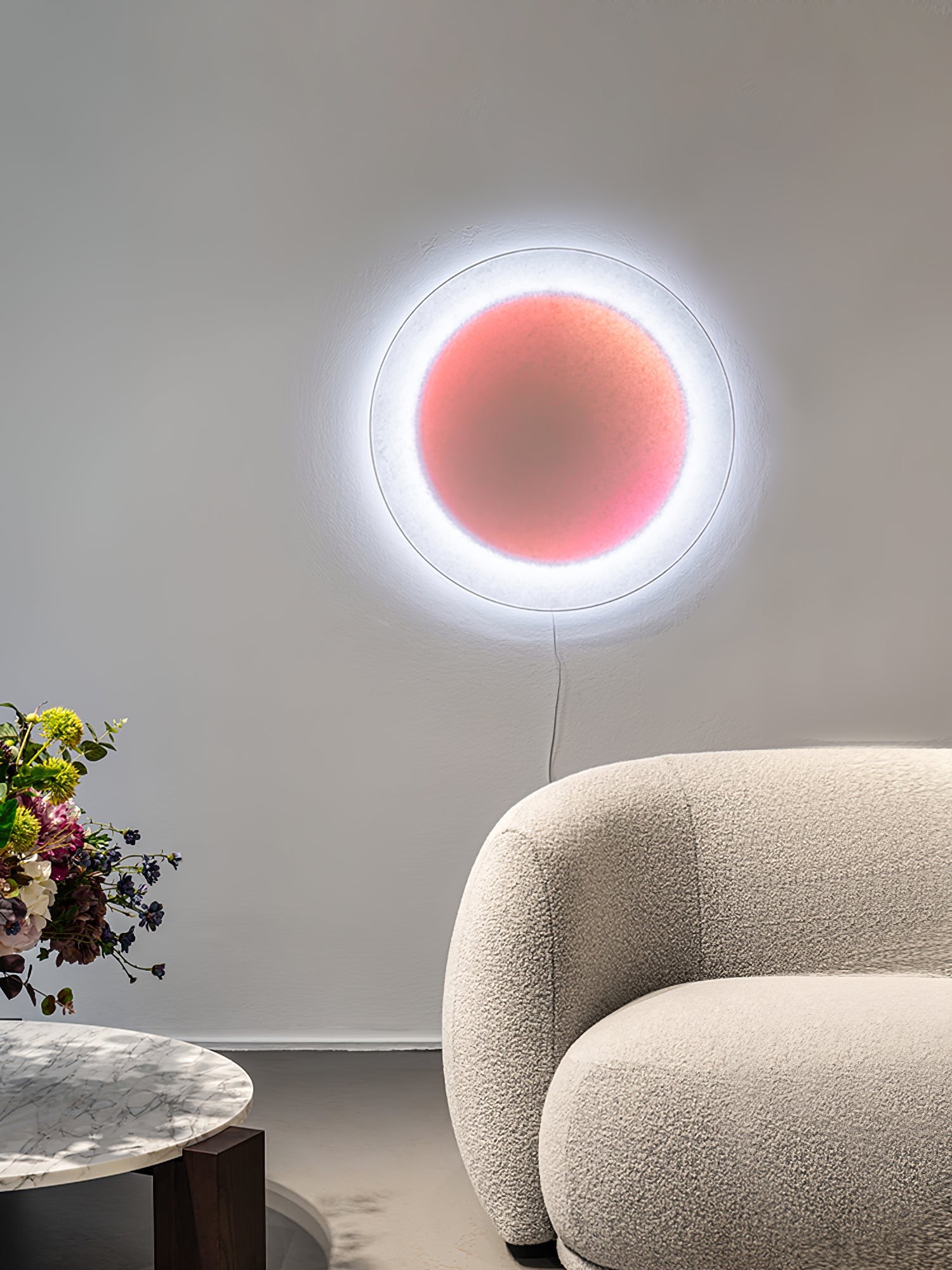 Modern Simple Plug-In Round Wall Lamp G54