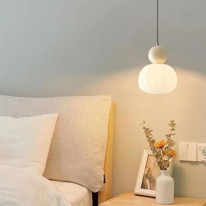 Ornavigo Cream Bauhaus Pumpkin Pendant — Living Room & Dining Area S199