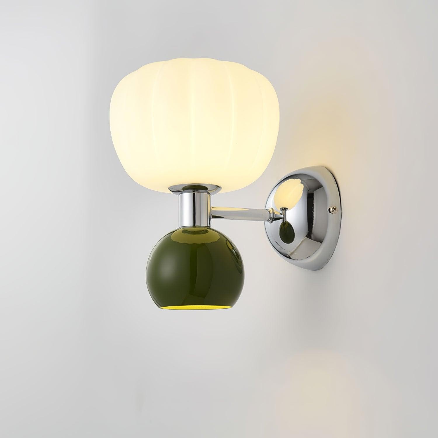 Cream Style Bedroom Bedside Pumpkin Wall Sconce M437