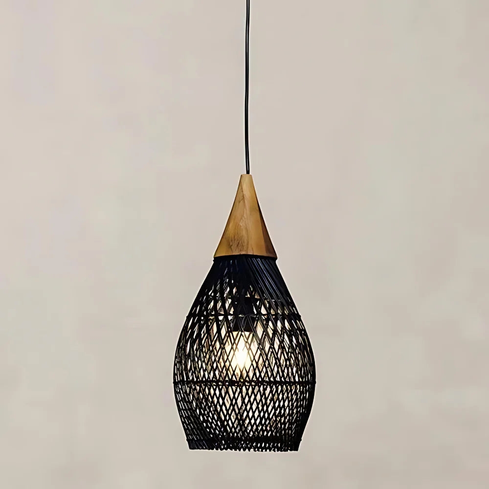 Handmade Rattan Tapestry Pendant Light T2063