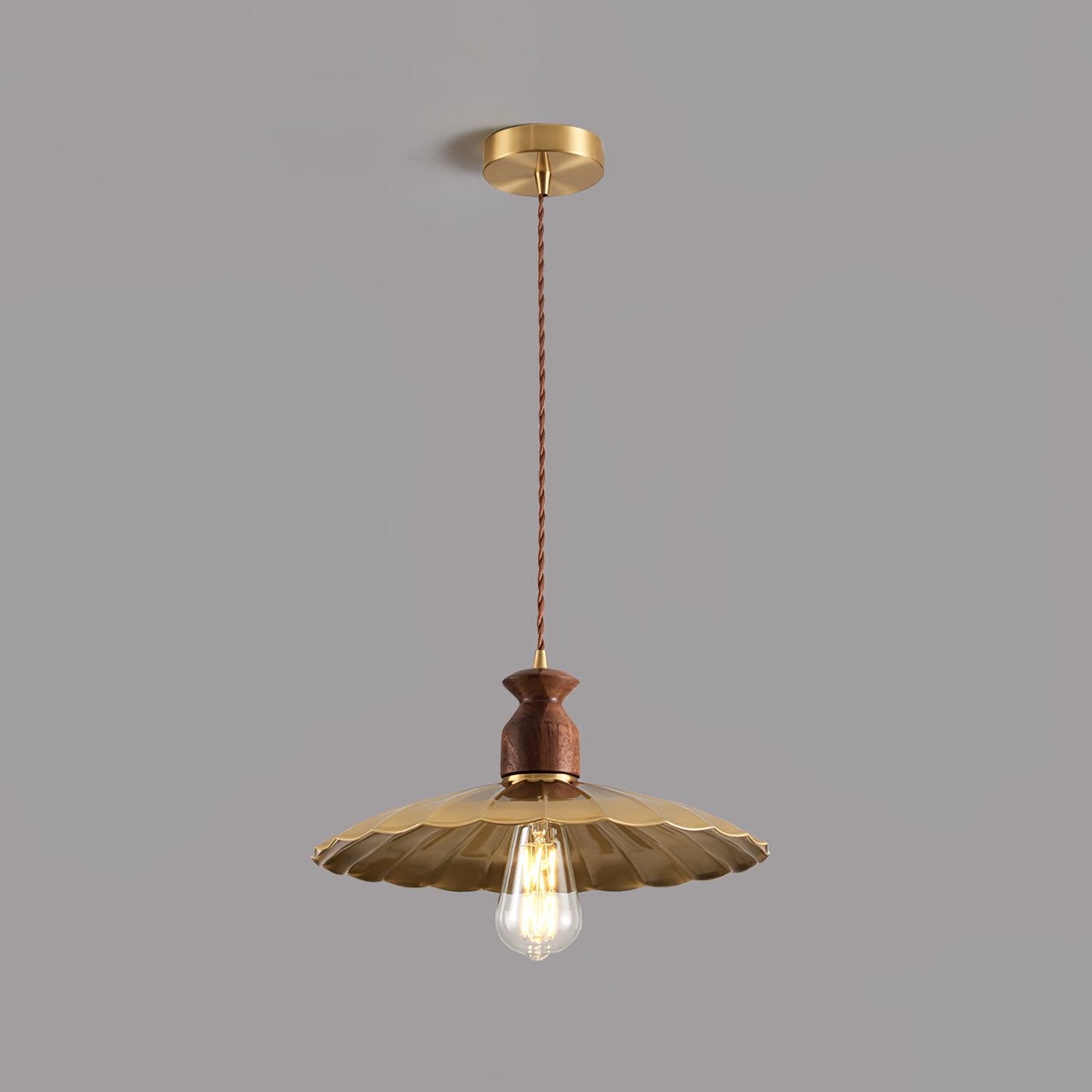 Brass Crest Pendant Light T1581