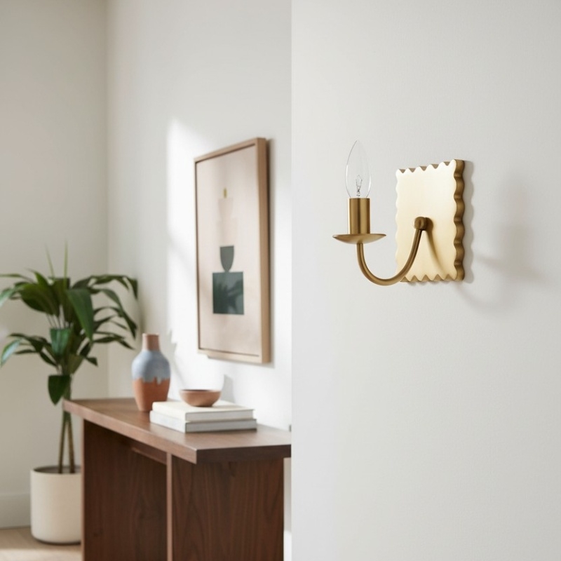 Modo Decorative Wall Light - Modern Wavy Metal Wall Sconce for Bedrooms and Hallways T709