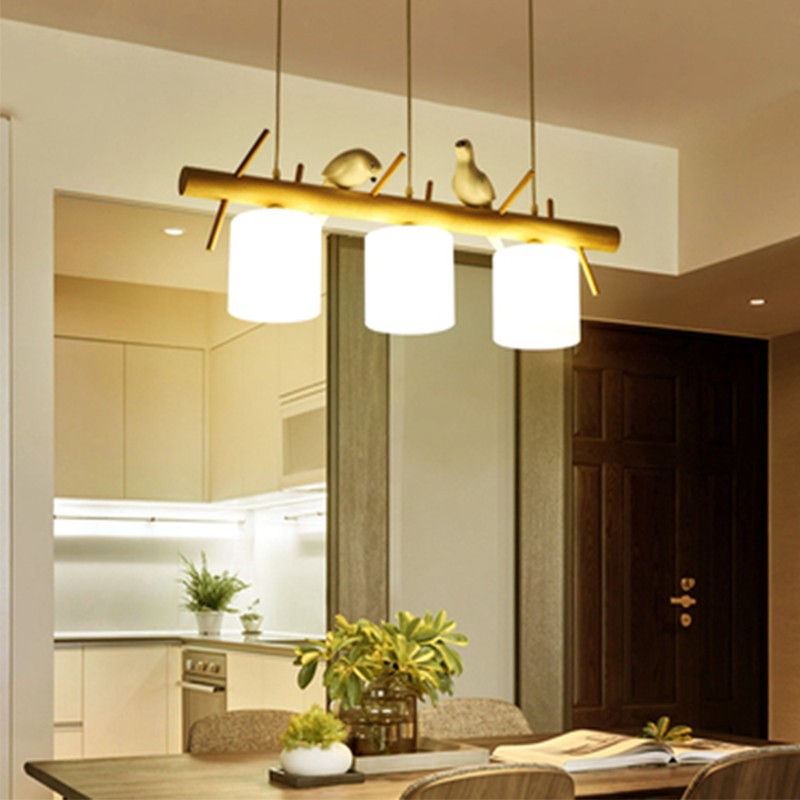 BIRDY Wooden Pendant Light