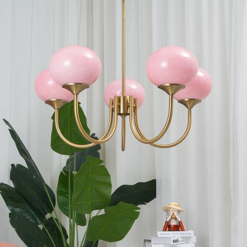 Bauhaus Glass Ball Marshmallow Chandelier S200