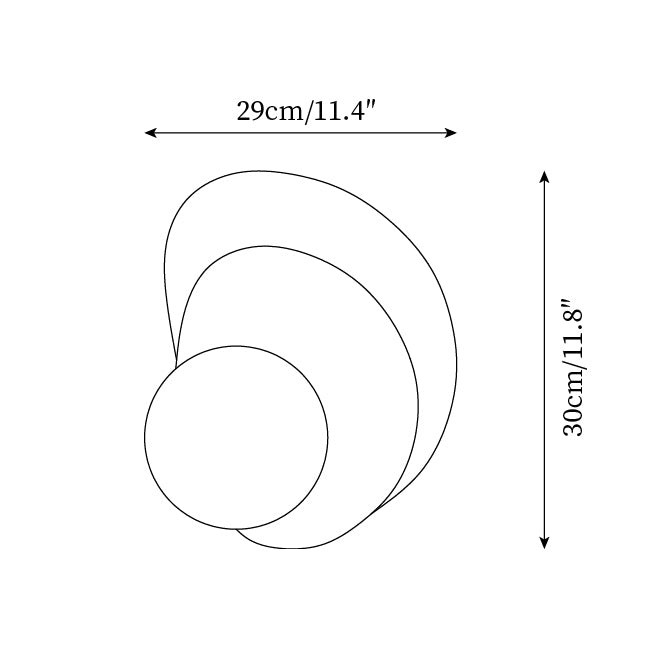 Nordic Minimalist Geometry Globe Wall Lamps M85