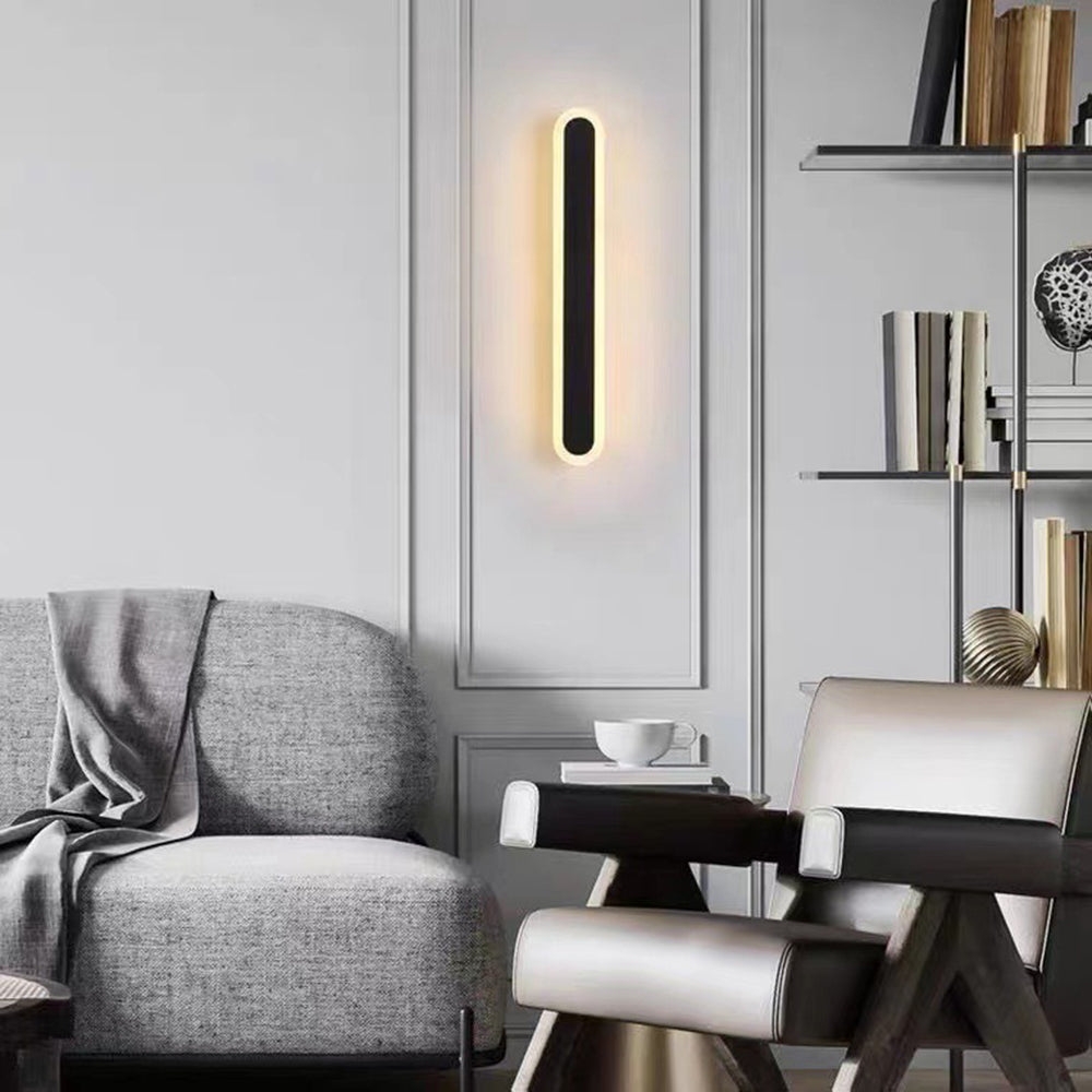 Edge Minimalist Metal Oval IP65 WaterProof Outdoor Wall Light T2099