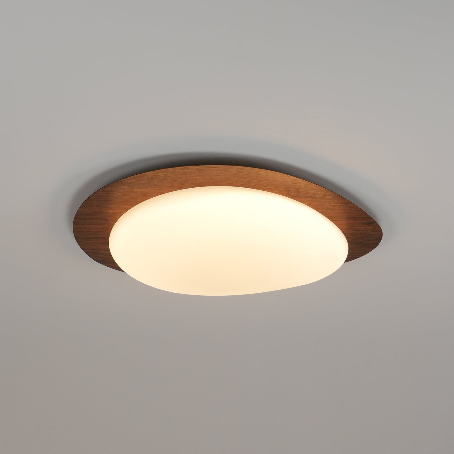 Pebble Walnut Ceiling Light M335