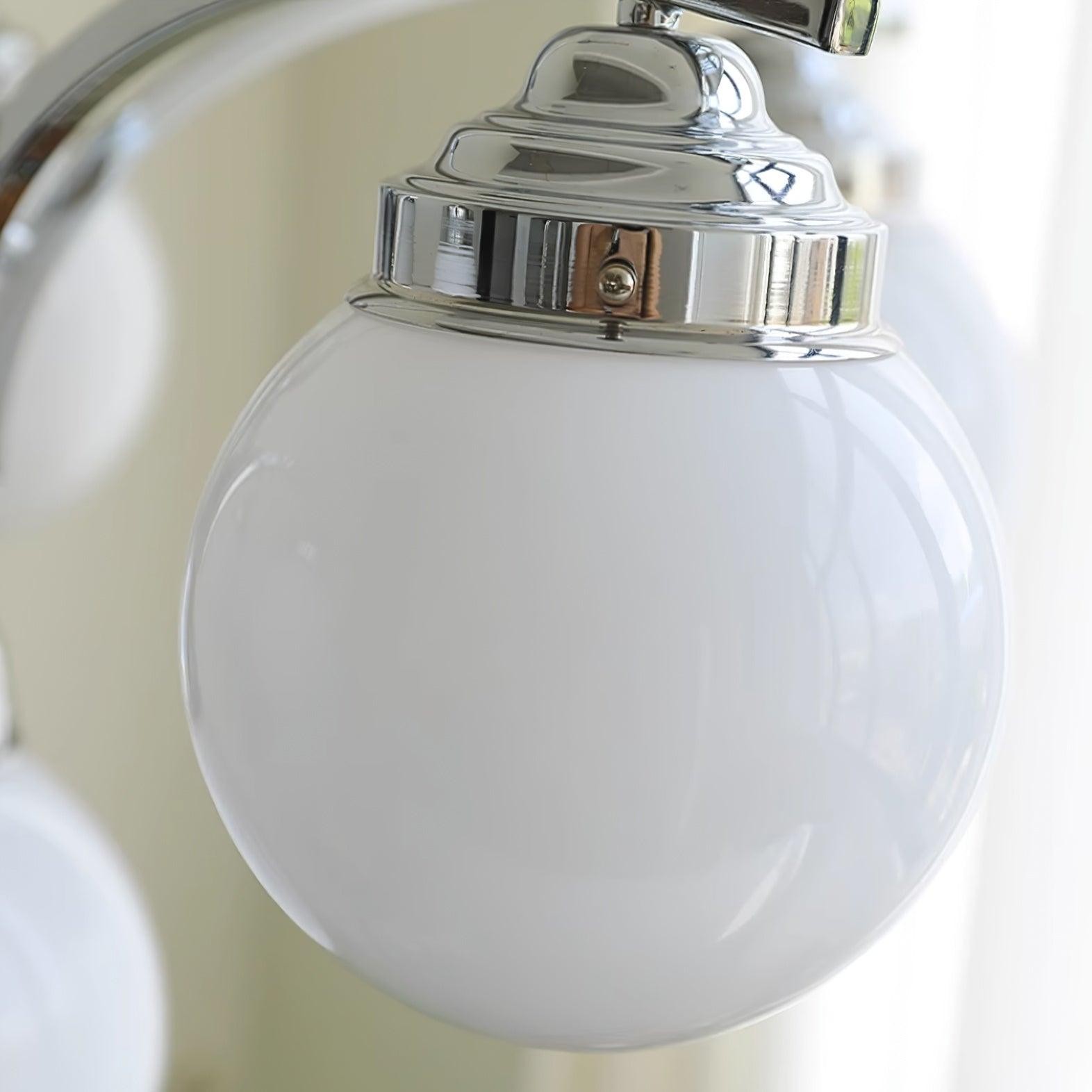 French Elegant Glass Orb Chandelier M427