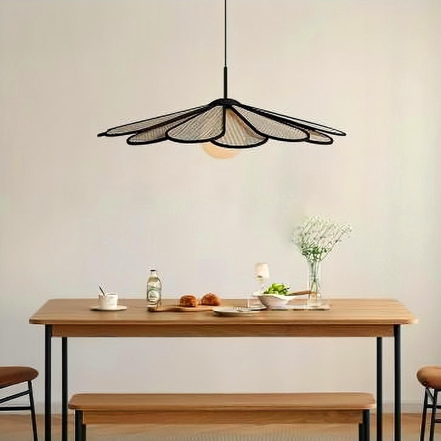 Wabi-sabi Rattan Pendant Light