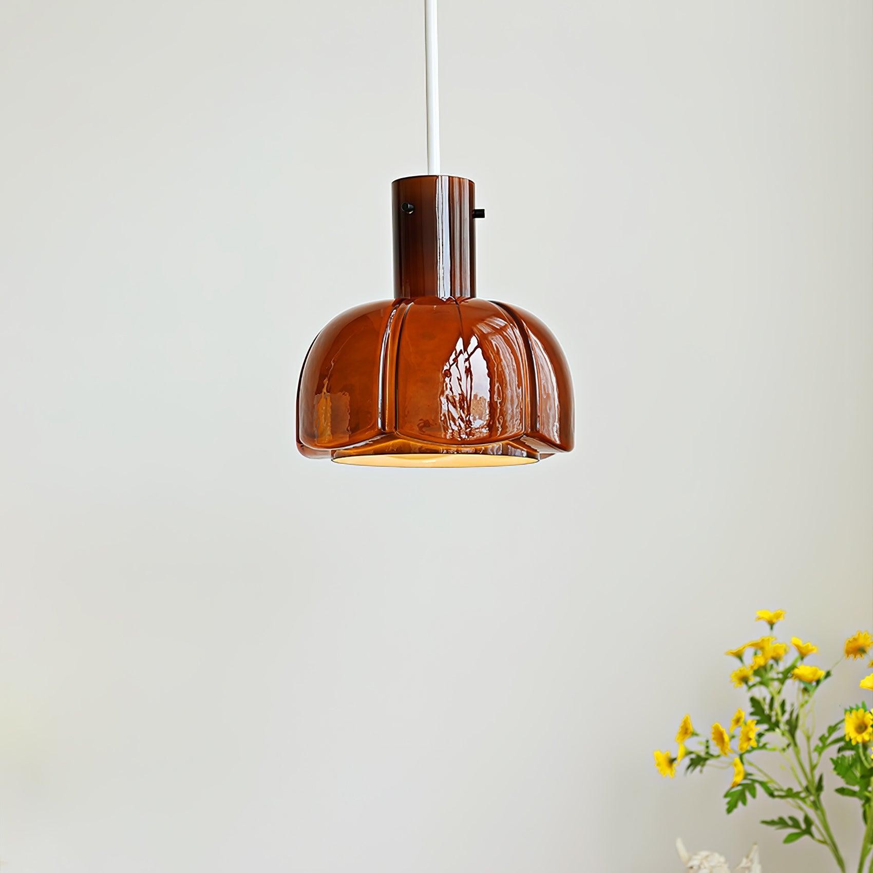 Medieval Style Glass Bud Pendant Lamp M352