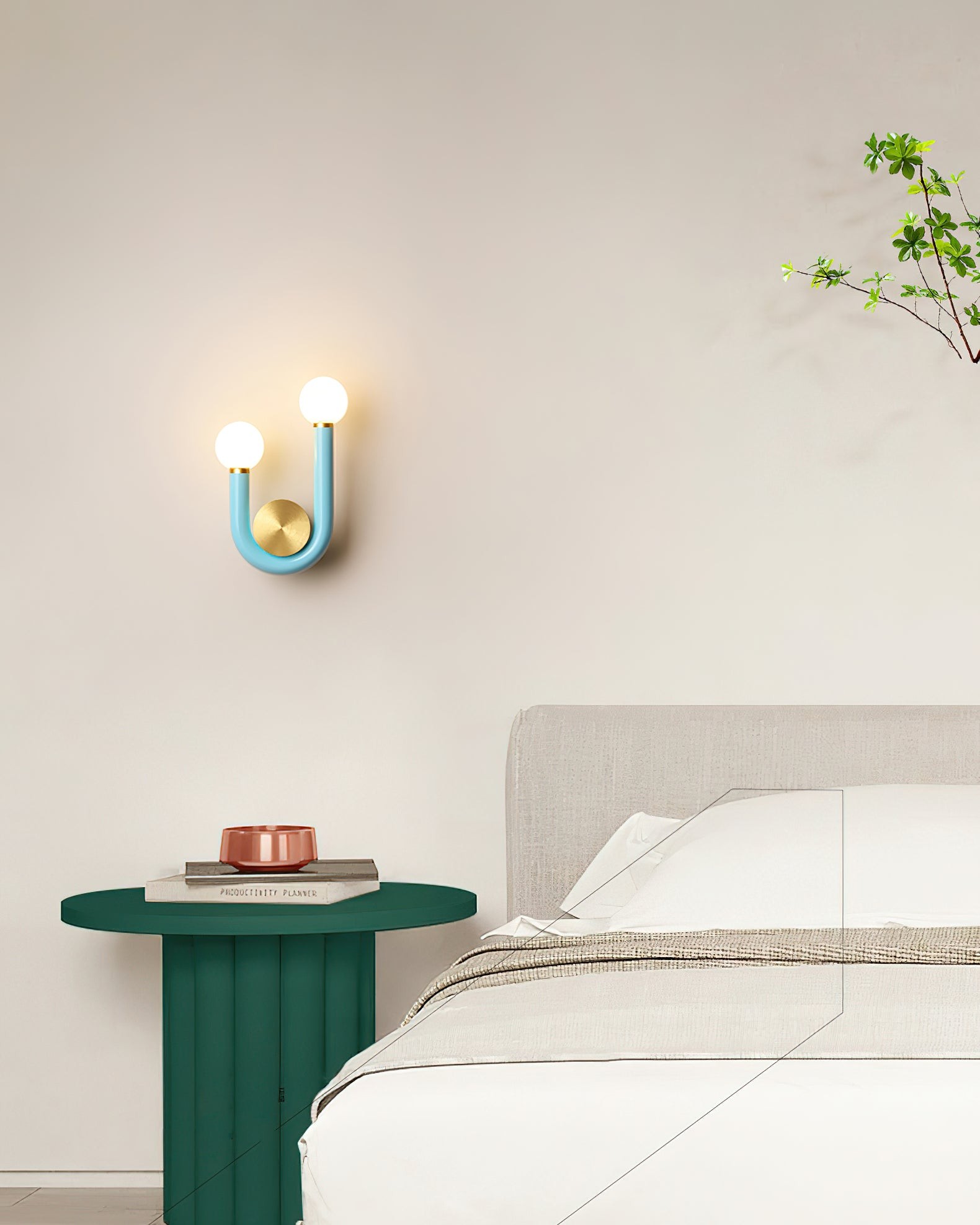 Creative U Shaped Double Head Wall Lamp M91