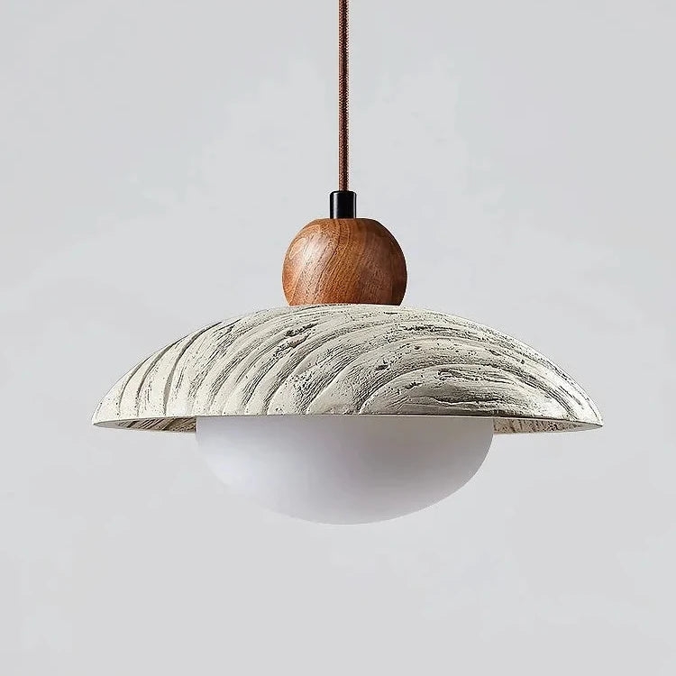 Wabi-sabi Style Travertine Cement Pendant Light T2155