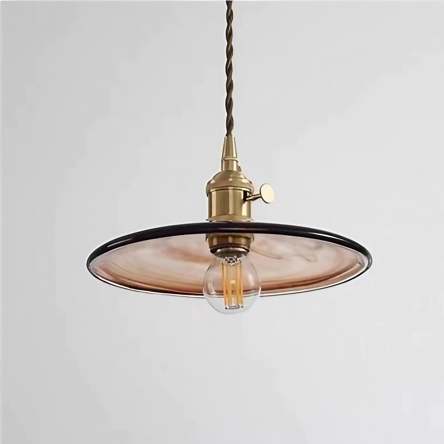 Flower Petal Glass Pendant Light