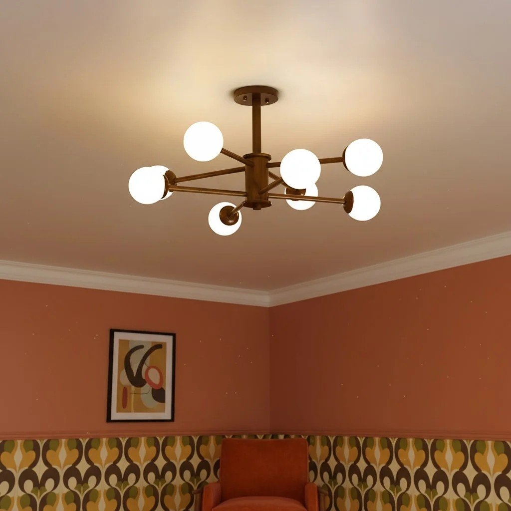 Orrise Molecular Design Ceiling Lamp - Artistic Branch Lighting Chandelier for Home Spaces T526