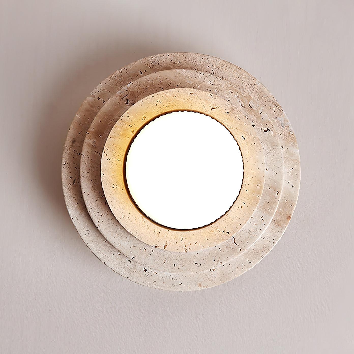 Aperture Travertine Ceiling Light T2119