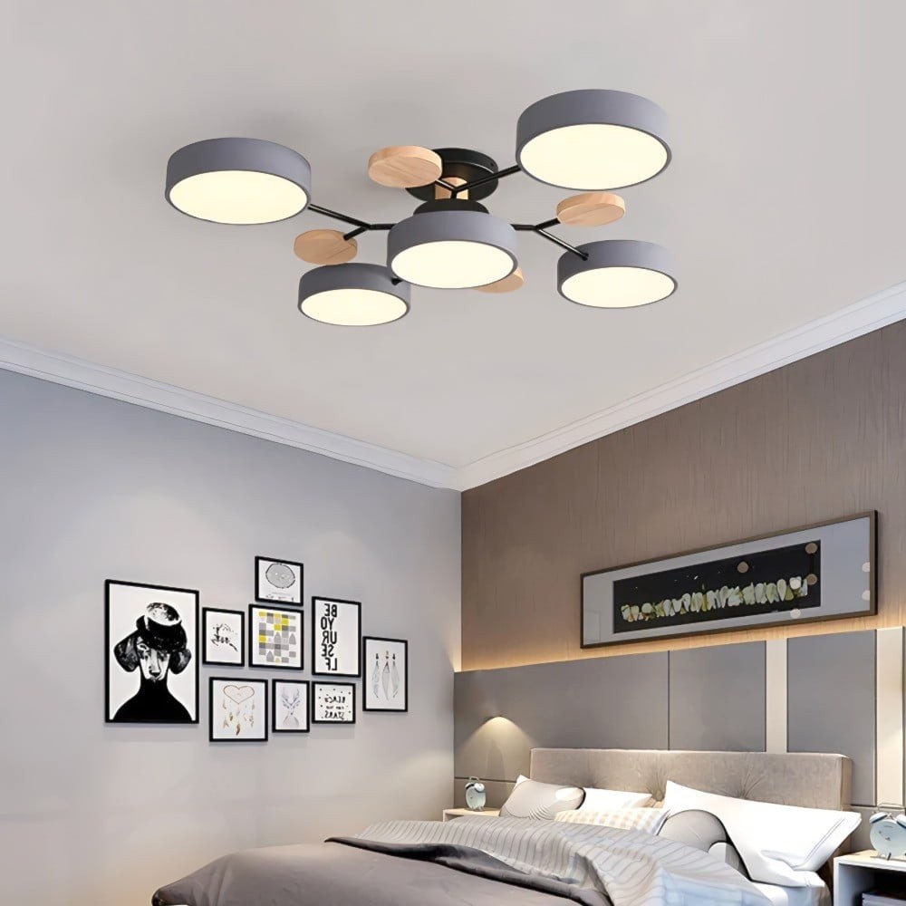 Nordic Branched Disc Metal Ceiling Lamp S192