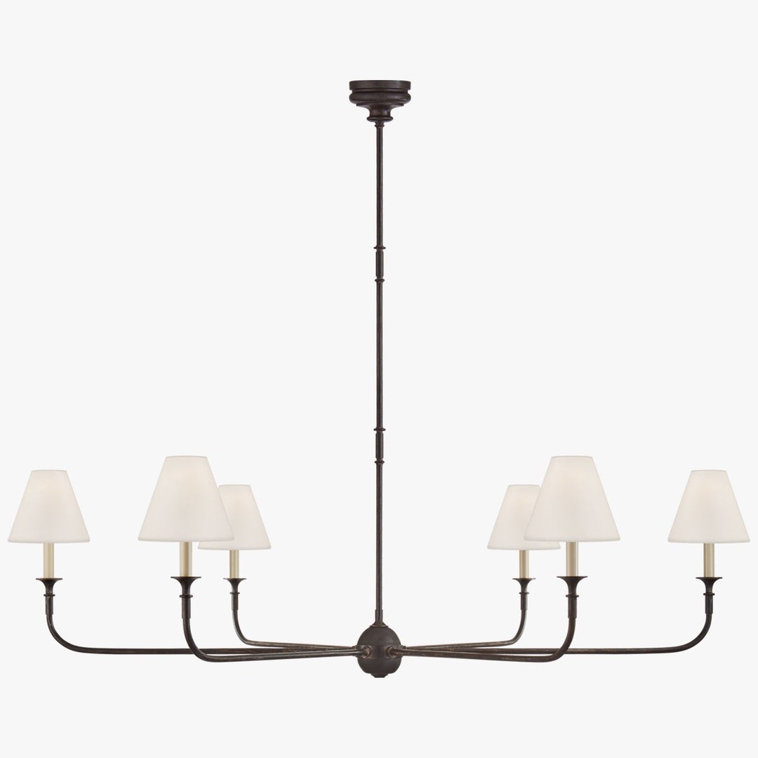 Piaf Geometric Metal Chandelier – Industrial Style for Dining Room T198