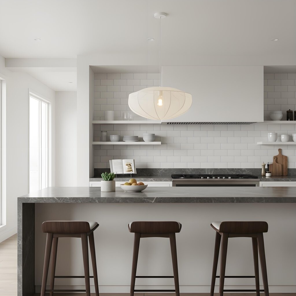 Lumifil Modern Mesh Pendant Light - Hanging Fabric Lghts are Suitable for Dining Rooms or Kitchen Islands T794