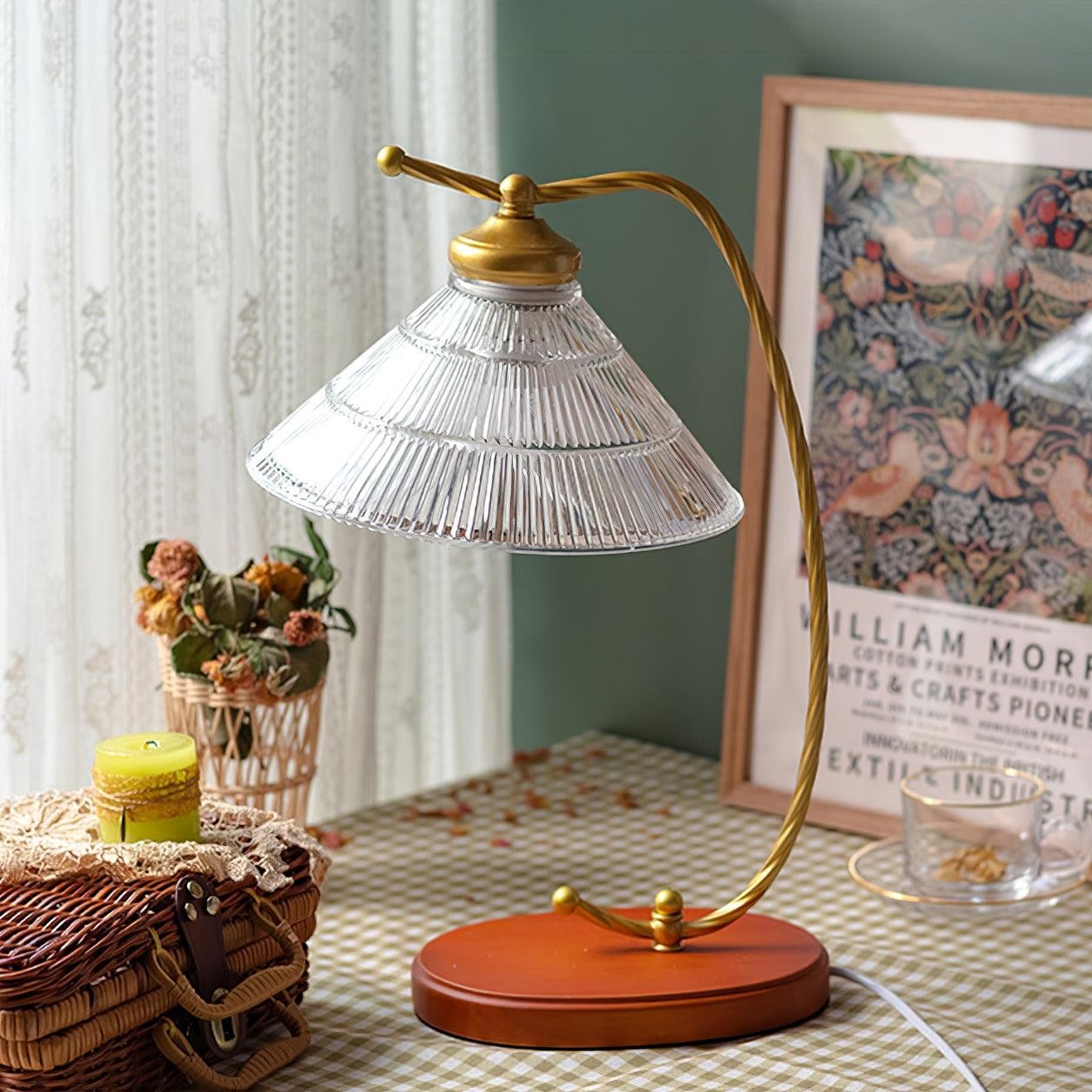 Glass Shade Vintage Reading Lamp M271