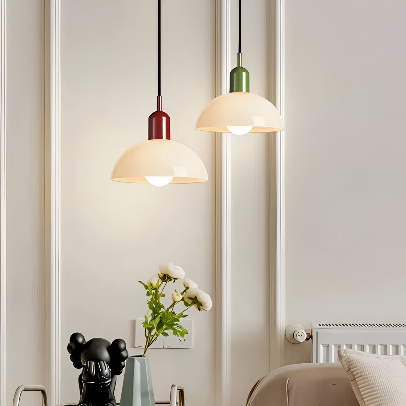 Aurora Nordic Colorful Bowl Pendant Light T2040