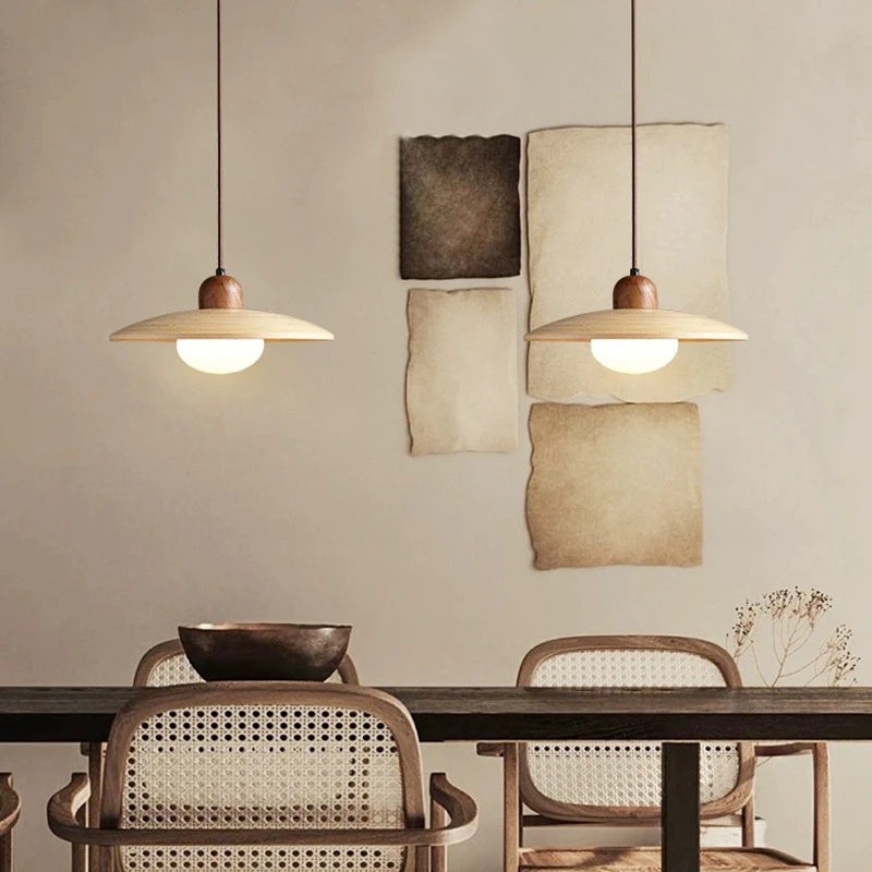 Nordic Bamboo & Wooden Pendant Light T2145