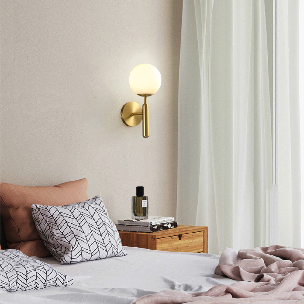 Milky Glow Modern Metal Wall Lamp T2015