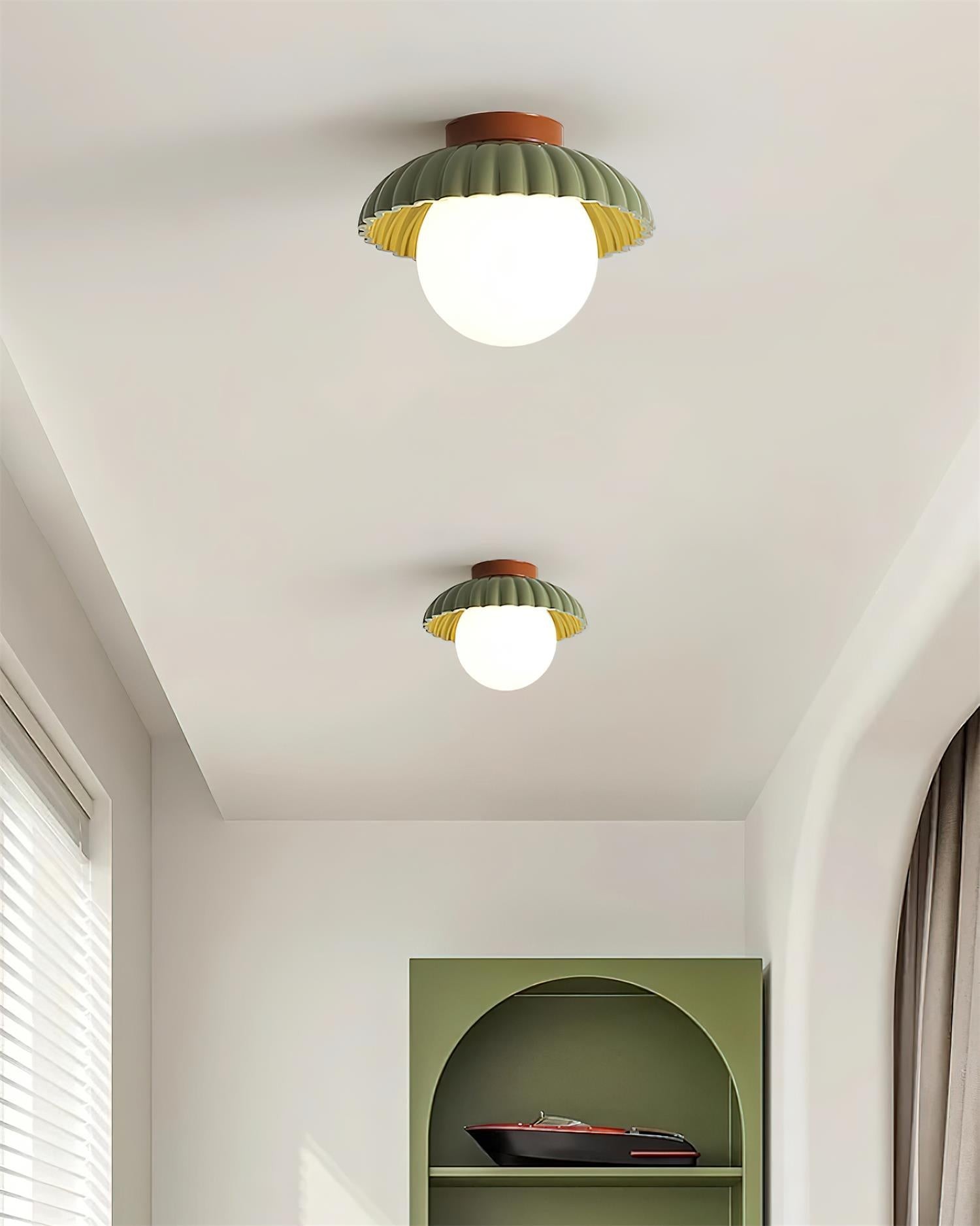 Alien Cream Glass Ceiling Light - Modern Nordic Ceiling Fixture M77