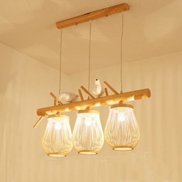 Aisle Rattan Decoration Pendant Light