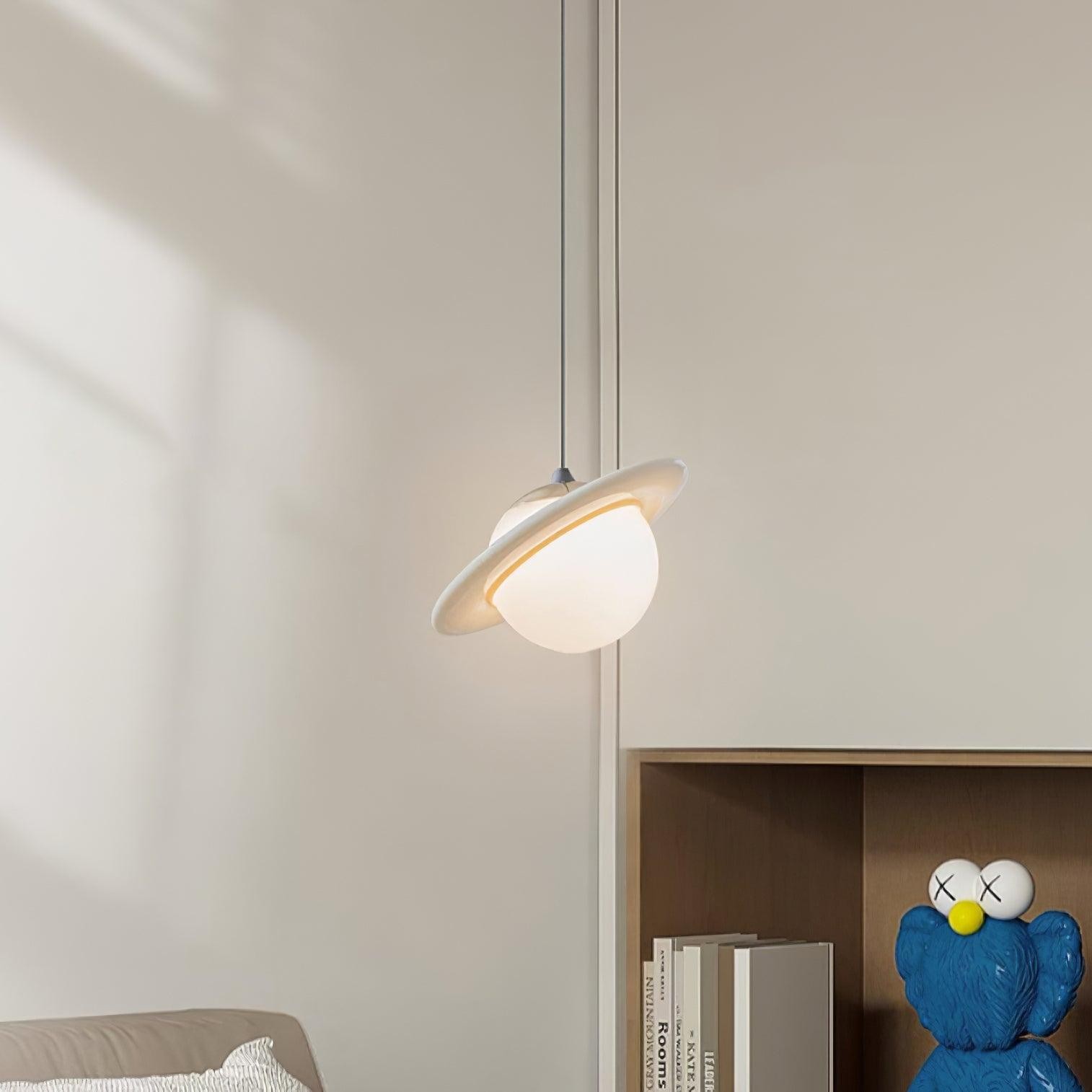 Romantic Saturn Planet Pendant Lamp for Bedroom M415