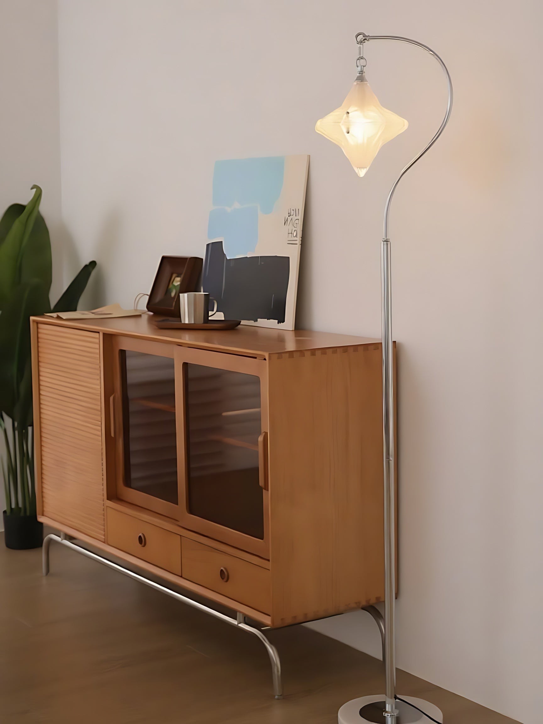 Art Deco Star Floor Lamp - Modern Standing Lamp for Living Spaces - Astris Orion T438