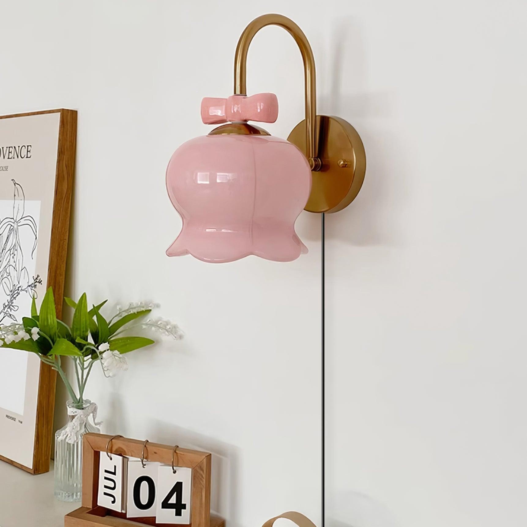 Cute Flowers Plug In Wall Lamp P047