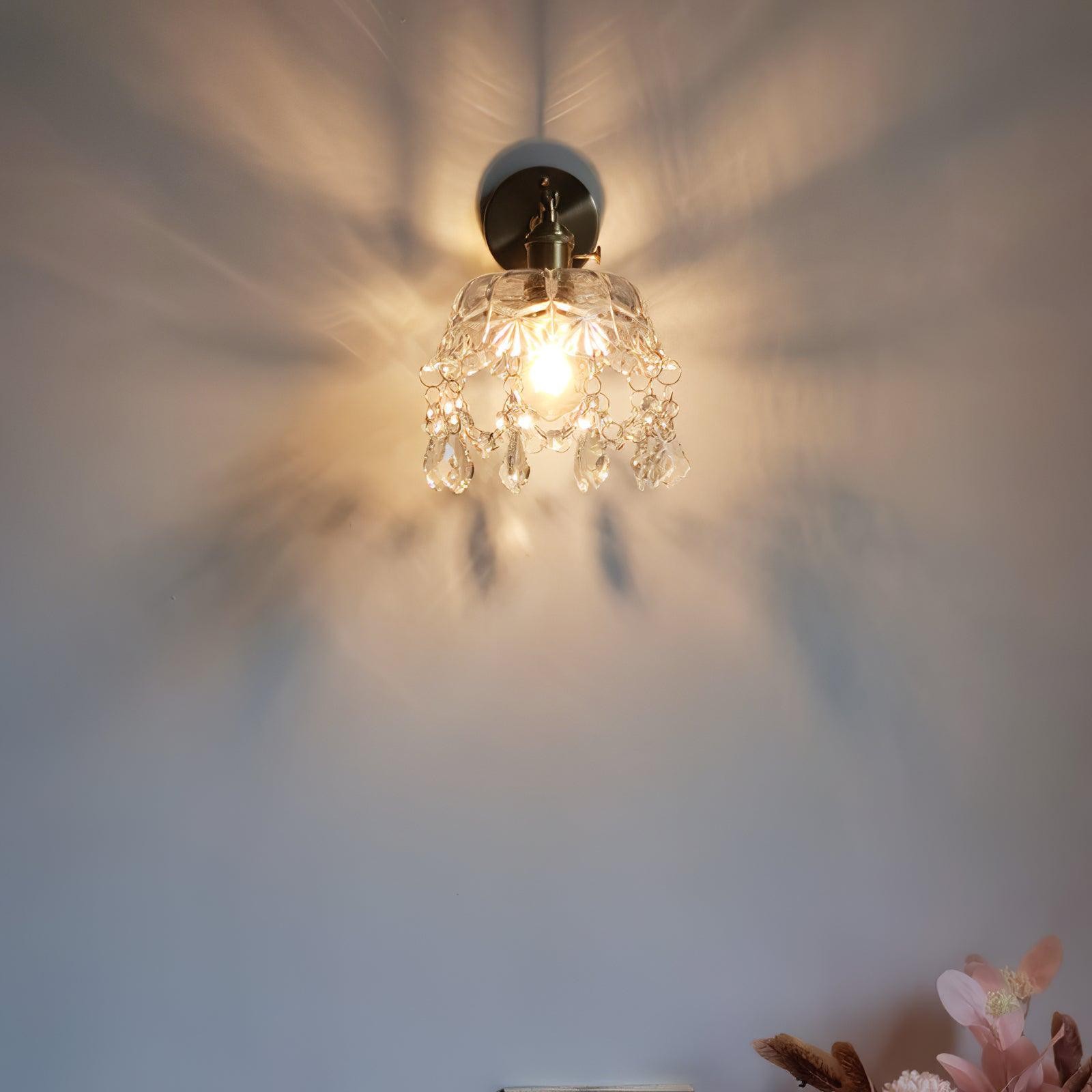 French Crystal Tassel Wall Light M364