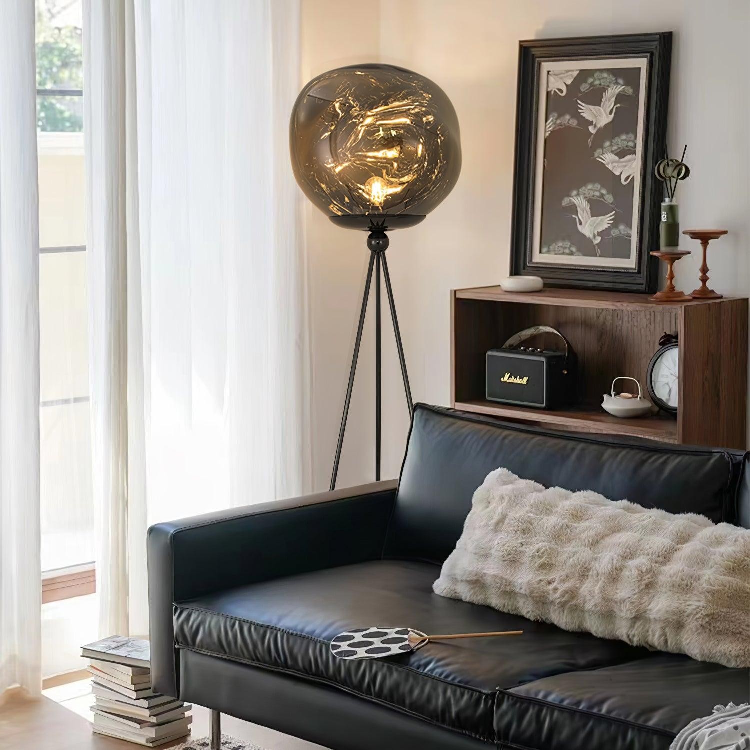 Tripod Irregular Lava Floor Lamp M216