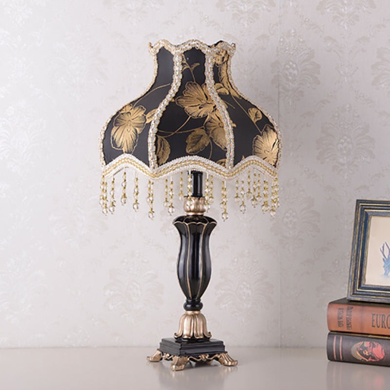 Palace Floral Resin Carved Base Table Lamp M500